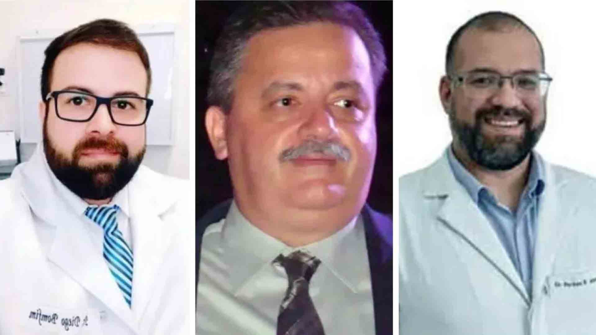 Medicos-paulistas-mortos-no-RJ-reproducao-redes-sociais-1 Marcos Corsato, Diego Bomfim e Perseu Almeida morreram em quiosque no Rio