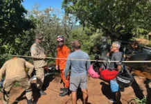 Corpo é encontrado no Inferninho por grupo de rapel neste domingo