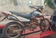 Polícia Militar recupera motocicleta furtada em Coxim