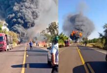 Tragédia na BR-163: o que se sabe sobre acidente com explosão de carretas que deixou 4 mortos em MS