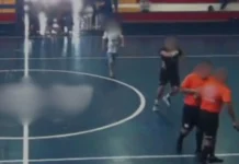 Pânico no Ginásio: árbitro saca arma durante campeonato infantil e afirma ter sido vítima de injúria racial