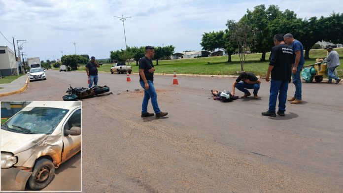 Resposta a Acidente de Moto na Rua