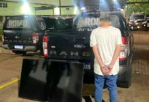GCM recupera veículo roubado e televisão durante abordagem na região do Prosa