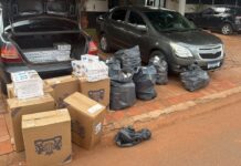 Polícia Militar prende três homens por contrabando de cigarros em Rio Verde de Mato Grosso
